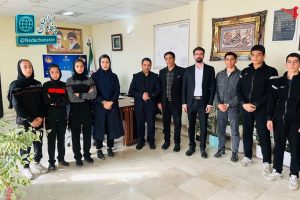 دیدار قهرمانان جودوکار چنارانی با رئیس آموزش و پرورش