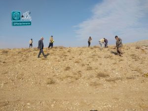 کپه کاری بیولوژیکی واحیای ۲۵۰ هکتار مرتع خواجه گرداب