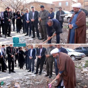 آیین کلنگ‌زنی خانه بهداشت روستای مریچگان