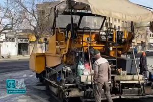 بهسازی و آسفالت خیابان طالقانی 2 چناران